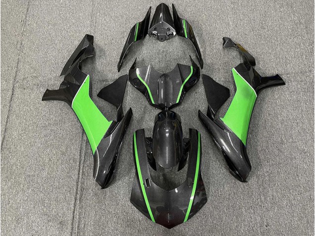 2015-2019 Carbon Fiber & Green R1 Motorcycle Fairings