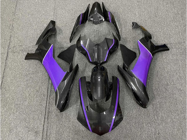 2015-2019 Carbon Fiber & Purple R1 Motorcycle Fairings