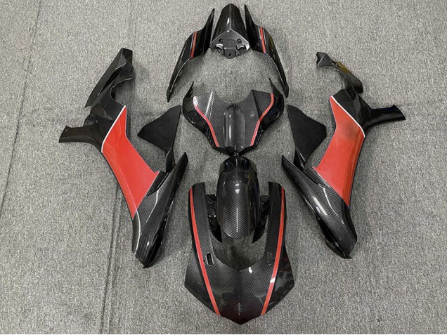 2015-2019 Carbon Fiber & Red R1 Motorcycle Fairings
