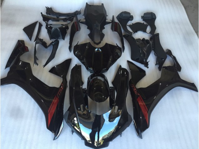 2015-2019 Gloss Black with Red Logo R1 Motorcycle Fairings