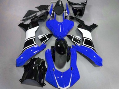 2015-2019 Gloss Blue White and Black R1 Motorcycle Fairings