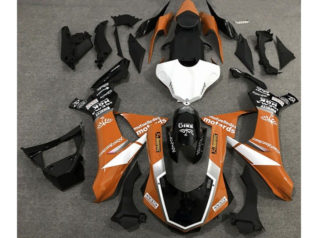 2015-2019 Gloss Orange Logo Style R1 Motorcycle Fairings