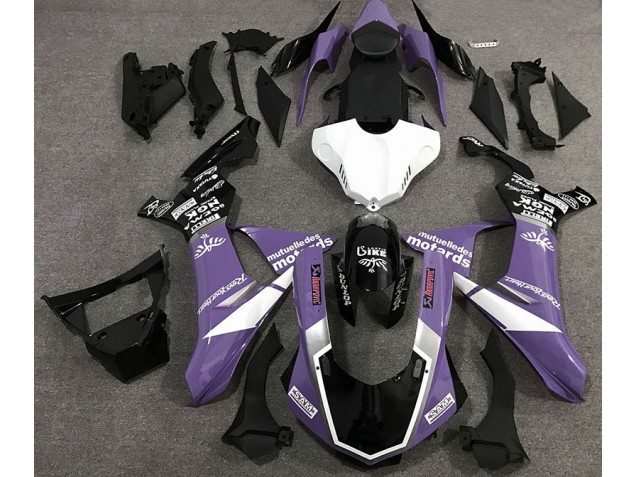 2015-2019 Gloss Purple Logo Style R1 Motorcycle Fairings