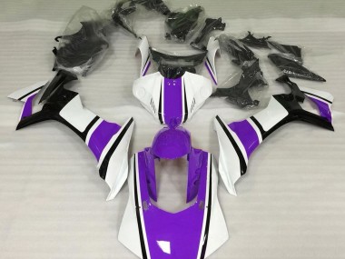 2015-2019 Gloss White Purple and Black R1 Motorcycle Fairings