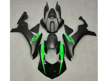 2015-2019 Matte Black & Green R1 Motorcycle Fairings