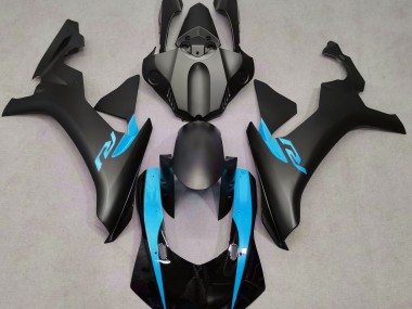2015-2019 Matte Black & Light Blue R1 Motorcycle Fairings