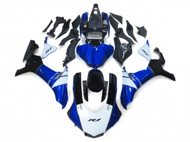 2015-2019 White and Blue R1 Motorcycle Fairings