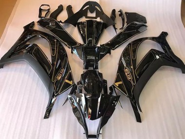 2016-2019 Black and Gold ZX10R Motorcycle Fairings