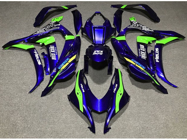 2016-2019 Deep Blue Trickstar ZX10R Motorcycle Fairings