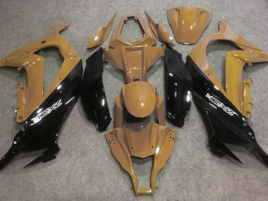 2016-2019 Desert Tan and Black ZX10R Motorcycle Fairings