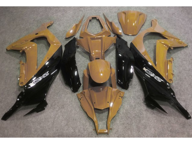 2016-2019 Desert Tan and Black ZX10R Motorcycle Fairings