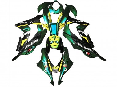 2016-2019 Forest Green Shark ZX10R Motorcycle Fairings