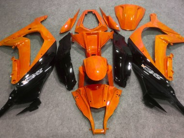 2016-2019 Gloss Orange and Black ZX10R Motorcycle Fairings