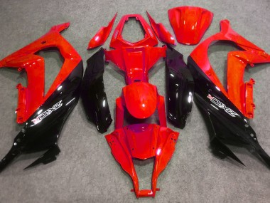 2016-2019 Gloss Red and Black ZX10R Motorcycle Fairings