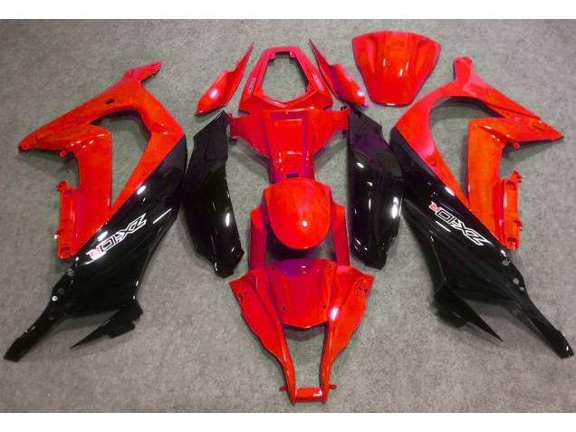 2016-2019 Gloss Red and Black ZX10R Motorcycle Fairings