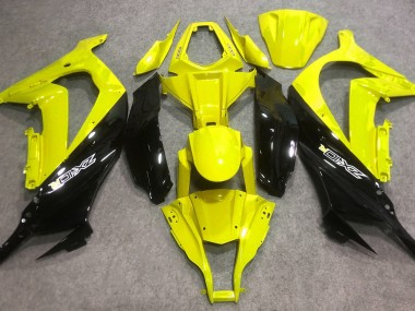 2016-2019 Gloss Yellow and Black ZX10R Motorcycle Fairings