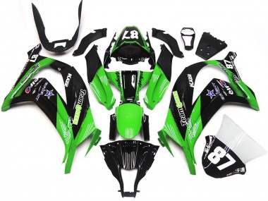 2016-2019 Green and Black ZX10R Motorcycle Fairings