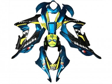 2016-2019 Light Blue Shark ZX10R Motorcycle Fairings