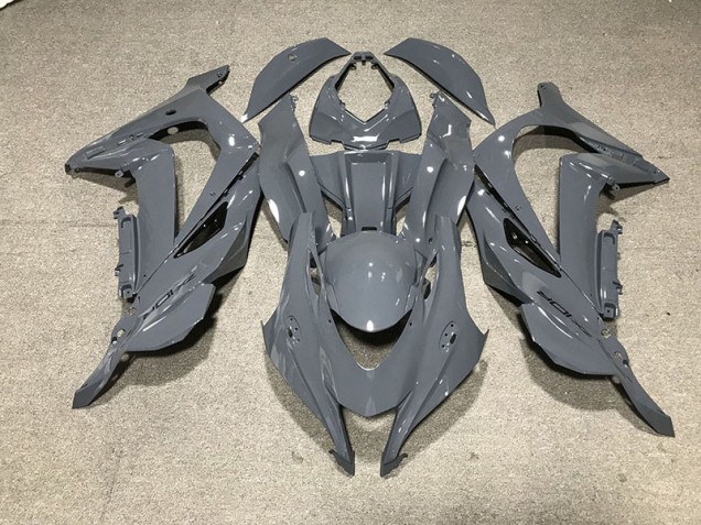 2016-2019 Nardo Grey Black Logo ZX10R Motorcycle Fairings