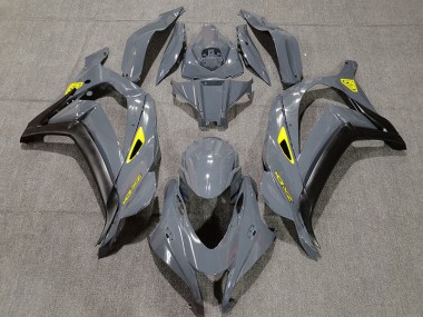 2016-2019 Nardo Grey & Black ZX10R Motorcycle Fairings