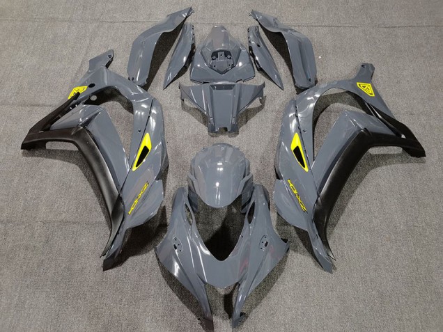 2016-2019 Nardo Grey & Black ZX10R Motorcycle Fairings