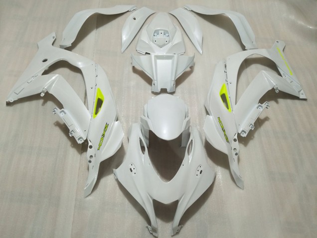 2016-2019 Pearl White ZX10R Motorcycle Fairings