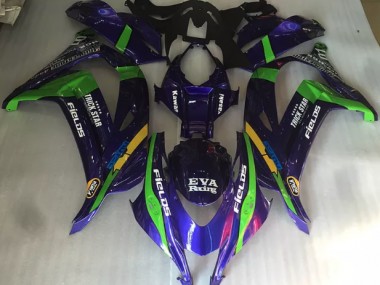 2016-2019 Purple Green and Gloss ZX10R Motorcycle Fairings