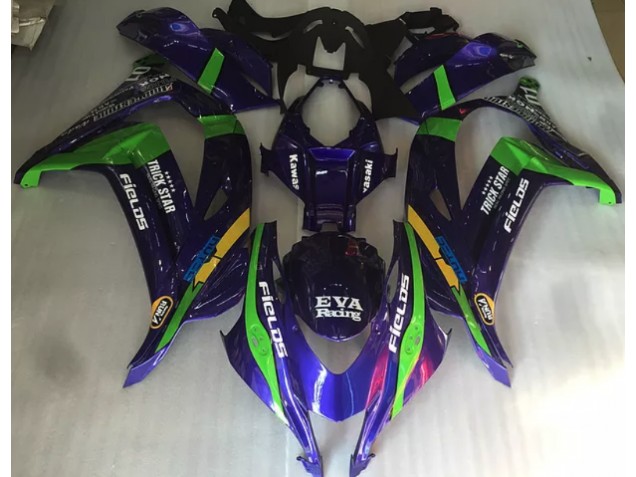 2016-2019 Purple Green and Gloss ZX10R Motorcycle Fairings