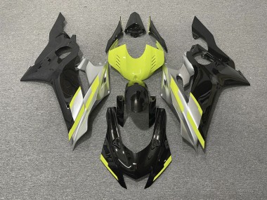 2017-2021 Black with Floro Yellow R6 Motorcycle Fairings