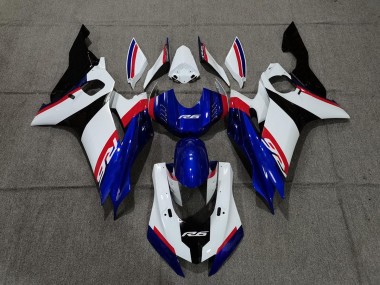 2017-2021 Blue White and Red R6 Motorcycle Fairings