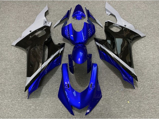 2017-2021 Cement Black and Blue R6 Motorcycle Fairings