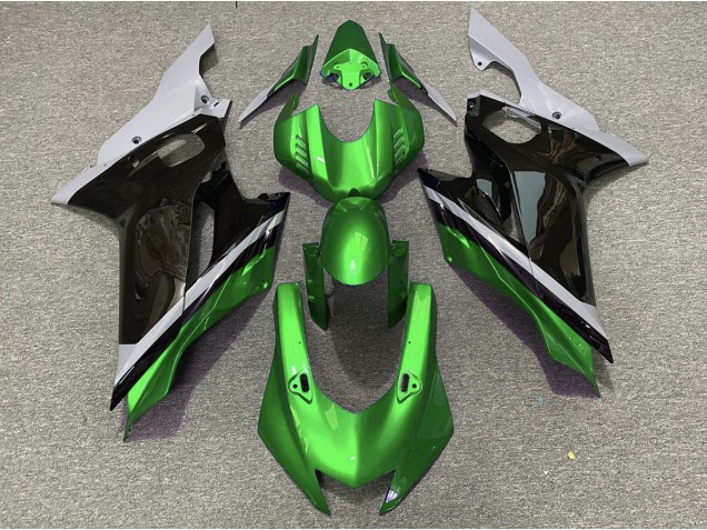 2017-2021 Cement Black and Green R6 Motorcycle Fairings