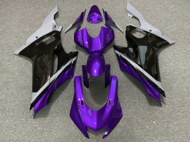 2017-2021 Cement Black and Purple R6 Motorcycle Fairings