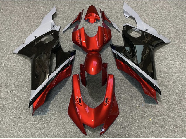 2017-2021 Cement Black and Red R6 Motorcycle Fairings