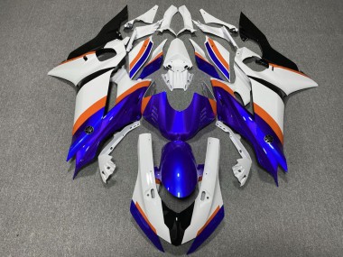 2017-2021 Deep Blue and Orange R6 Motorcycle Fairings