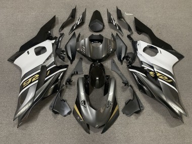 2017-2021 Gunmetal Grey and Gold R6 Motorcycle Fairings