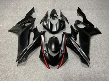 2017-2021 Matte Black & Red Accents R6 Motorcycle Fairings