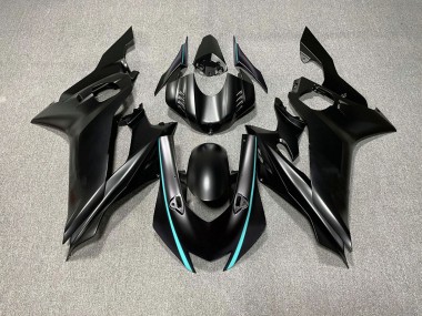2017-2021 Matte Black & Teal Accents R6 Motorcycle Fairings