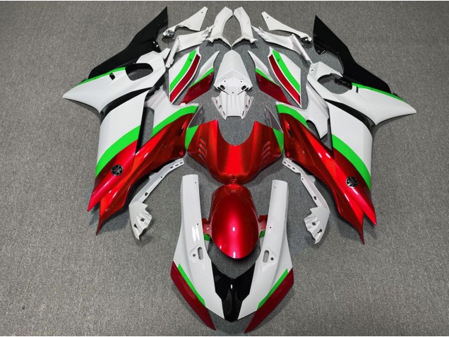 2017-2021 Red and Green Gloss R6 Motorcycle Fairings