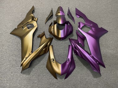 2017-2021 Tan and Purple Split R6 Motorcycle Fairings