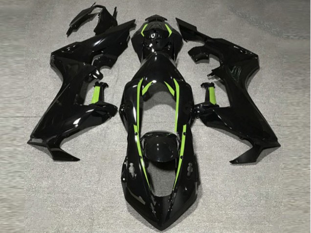 2017-2023 Gloss Black & Lime Green Lining CBR1000RR Motorcycle Fairings