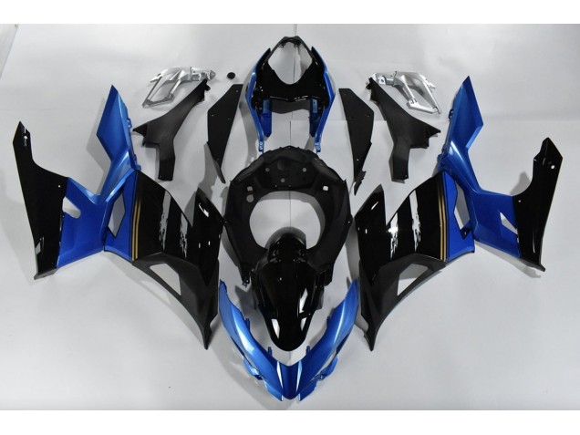 2018-2023 Blue and Black Ninja 400 Motorcycle Fairings