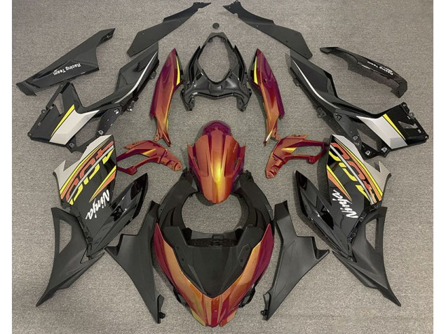 2018-2023 Liquid Orange and Grey Ninja 400 Motorcycle Fairings