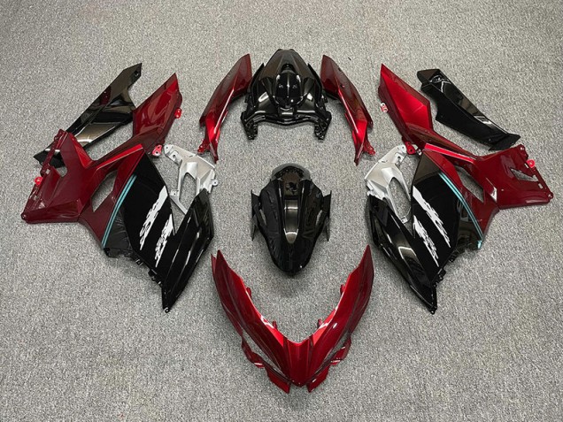2018-2023 Red and Black Ninja 400 Motorcycle Fairings