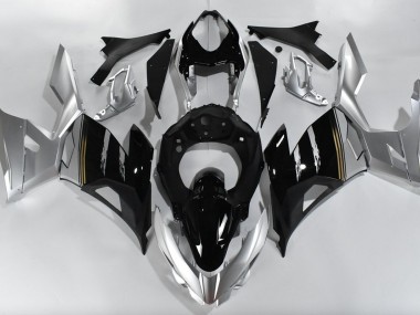 2018-2023 Silver and Black Ninja 400 Motorcycle Fairings