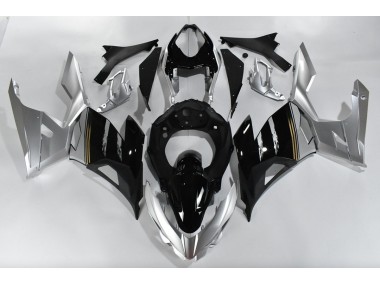 2018-2023 Silver and Black Ninja 400 Motorcycle Fairings