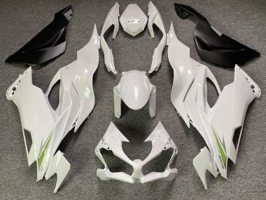 2019-2023 Pearl White ZX6R Motorcycle Fairings