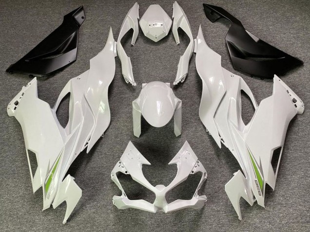 2019-2023 Pearl White ZX6R Motorcycle Fairings